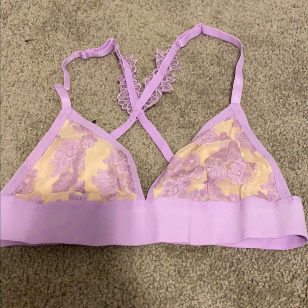 Purple/nude bralette